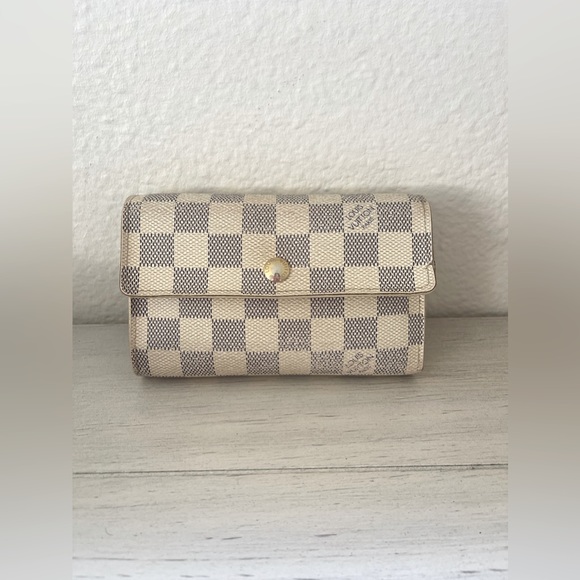 Authentic Louis Vuitton Damier Azur Canvas Alexandra Wallet - Picture 1 of 9